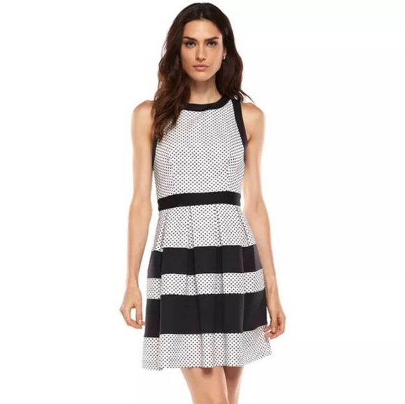 Elle Dresses & Skirts - Elle Dress polkadot & stripes